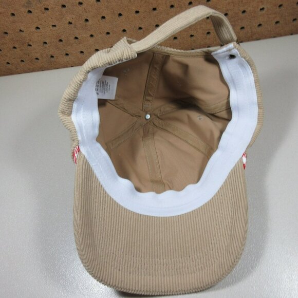 Harpoon mens tan corduroy strapback hat NWT - Picture 5 of 7